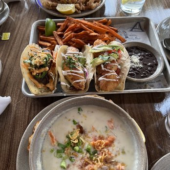 Pacific Catch - Salmon Chowder, Taco Platter (3), Cabo Calamari - Sushi Bars Near Me - Santa Clara, California Pacific Catch - Salmon Chowder, Taco Platter (3), Cabo Calamari - Sushi Bars Near Me - Santa Clara, California