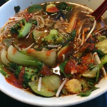 Gossip Tapioca - Vegetable pho with extra chili sauce is amazingly flavorful & consistent every time! - Vietnamese Near Me - West Valley City, Utah Gossip Tapioca - Vegetable pho with extra chili sauce is amazingly flavorful & consistent every time! - Vietnamese Near Me - West Valley City, Utah