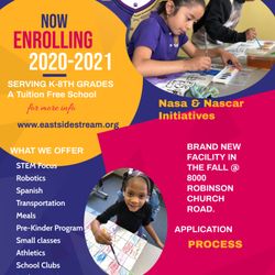 Eastside STREAM Academy - Enroll Today! A Science, Technology, Reading, Engineering, Art, & Math focus, small class sizes and more!