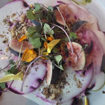 The Lakefront Restaurant - Beet and fig tartar app... delicious! - American Near Me - Mammoth Lakes, California