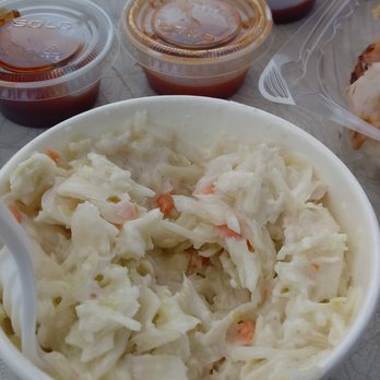 MeatMan Pit Beef Stand - A-mazing cole slaw. - Barbeque Near Me - Edgemere, Maryland