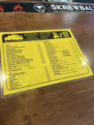 Menu photo 2 Booby's Carbondale Carbondale, IL