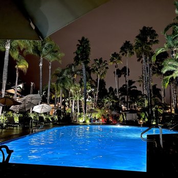 Humphreys Half Moon Inn - Pool at night - San Diego, CA