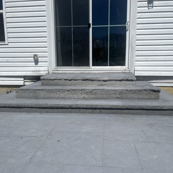 American Brothers Concrete - Bottom step riser is shorter than the other two causing a trip hazard - Masonry/Concrete Near Me - Hebron, Ohio American Brothers Concrete - Bottom step riser is shorter than the other two causing a trip hazard - Masonry/Concrete Near Me - Hebron, Ohio