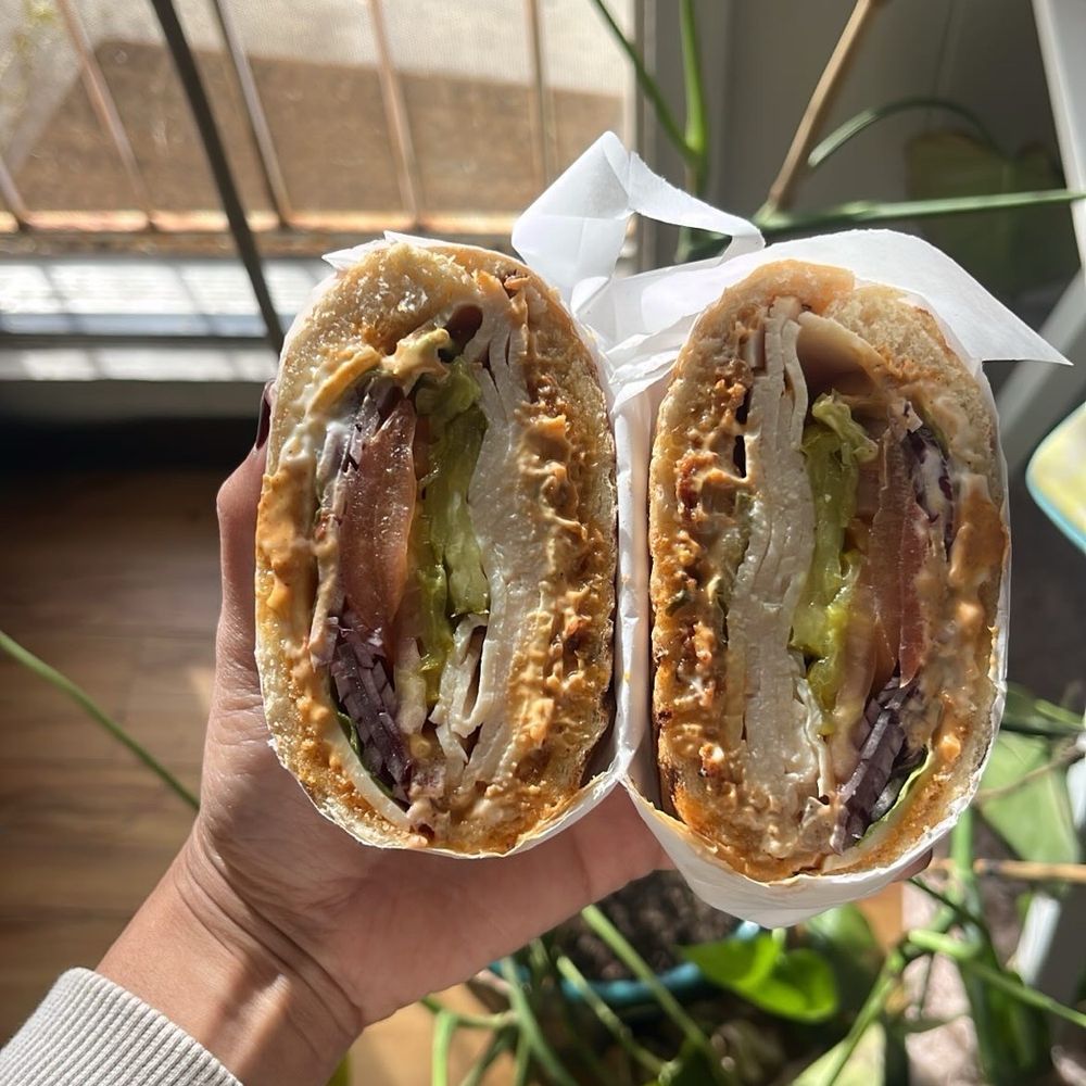 TMJ Cafe & Dough - Spicy chick sandwich - Donuts Near Me - Gardena, California TMJ Cafe & Dough - Spicy chick sandwich - Donuts Near Me - Gardena, California