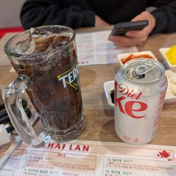 Diet coke with big mug