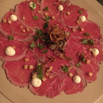La Toque - Angus Beef Tenderloin Carpaccio - French Near Me - Napa, California La Toque - Angus Beef Tenderloin Carpaccio - French Near Me - Napa, California