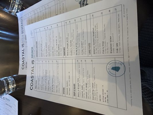 Menu photo 7 Coastal 15 Savannah, GA