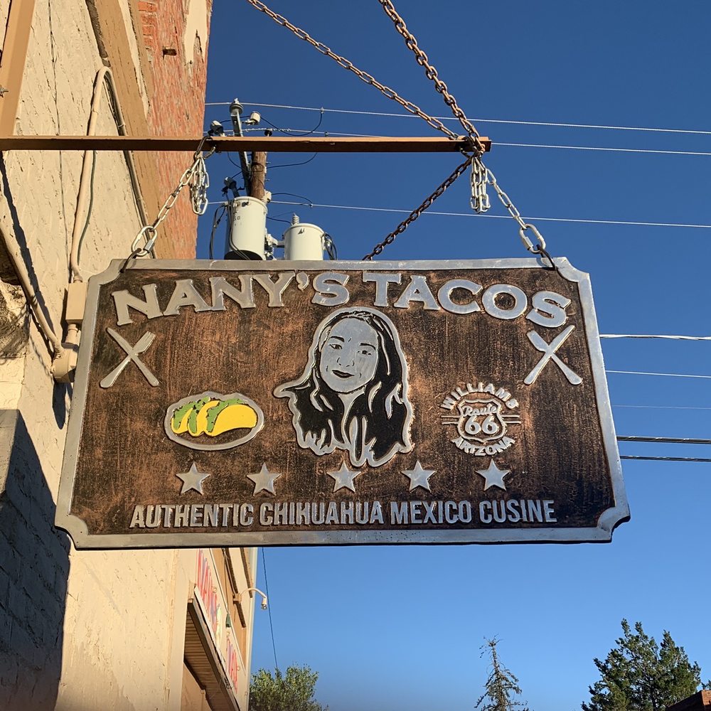 Nanys Tacos - Outside sign - Mexican Near Me - Williams, Arizona Nanys Tacos - Outside sign - Mexican Near Me - Williams, Arizona