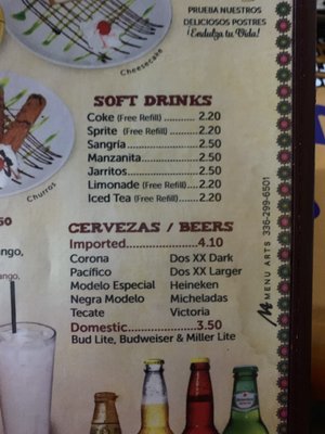 Menu photo 1 El Taco Veloz Charlotte, NC