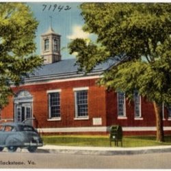 US Post Office - Vintage postcard of the Blackstone Post Office