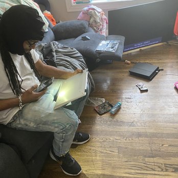 Terrell's Computer Repair - He used a cracked cellphone to do a general internet search for a part that MIGHT work. - IT Services & Computer Repair Near Me - Chicago, Illinois