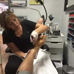 Pumpkin pedicure by The Nail Lab!