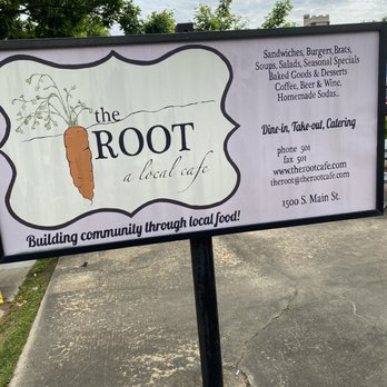 The Root Cafe - Front sign - Cafes Near Me - Little Rock, Arkansas