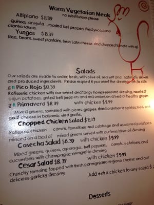 Menu photo 7 Pico Rojo Clearwater, FL