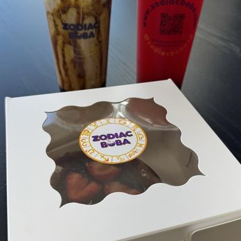 Zodiac Boba - Brown sugar milk tea, fruit tea and Nutella strawberry danish. - Bubble Tea Near Me - San Diego, California Zodiac Boba - Brown sugar milk tea, fruit tea and Nutella strawberry danish. - Bubble Tea Near Me - San Diego, California