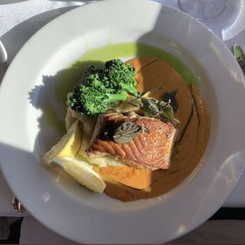 Ledford House - Roasted salmon amazing taste - French Near Me - Albion, California