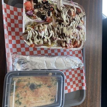 Zaza Halal Mediterranean - Z2. Gyro Platter (Beef & Lamb) - Halal Near Me - Austin, Texas Zaza Halal Mediterranean - Z2. Gyro Platter (Beef & Lamb) - Halal Near Me - Austin, Texas