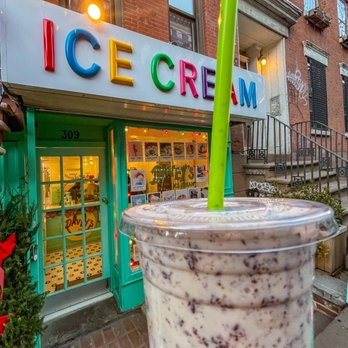 Davey's Ice Cream - Peppermint Chip Milkshake acquired, $10 + tax + tip - Ice Cream & Frozen Yogurt Near Me - New York, New York Davey's Ice Cream - Peppermint Chip Milkshake acquired, $10 + tax + tip - Ice Cream & Frozen Yogurt Near Me - New York, New York