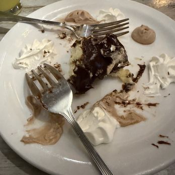 Blue Moon Beach Grill - 6 layer chocolate ganache cake - Seafood Near Me - Nags Head, North Carolina