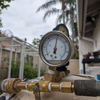 Ideal Pool Repair - We are plumbing and leak detection experts. This photo shows how we find leaks by pressurizing plumbing systems. - Pool & Hot Tub Service Near Me - Huntington Beach, California Ideal Pool Repair - We are plumbing and leak detection experts. This photo shows how we find leaks by pressurizing plumbing systems. - Pool & Hot Tub Service Near Me - Huntington Beach, California