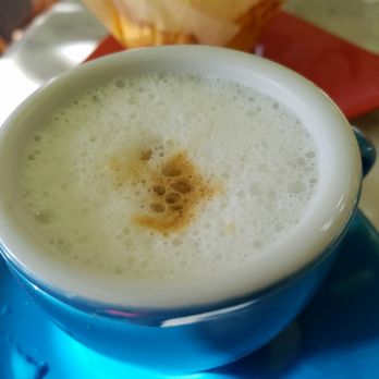 Raintree Bakery Coffeehouse - Attempt #2 at the fairly standard "Breve Latte" - improvisation of steamed whipped cream and vanilla. - Bakeries Near Me - Honolulu, Hawaii Raintree Bakery Coffeehouse - Attempt #2 at the fairly standard "Breve Latte" - improvisation of steamed whipped cream and vanilla. - Bakeries Near Me - Honolulu, Hawaii