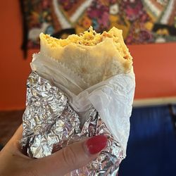 Lupitas Tex-Mex - Breakfast burrito - potato, bacon, egg, and cheese. Add avocado