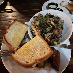 The Public House - Pork belly BLT and Brussels Sprouts
