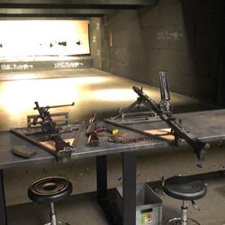 Cracow Shooting Academy - Bren British light machine gun, Kalashnikov, and mg42.