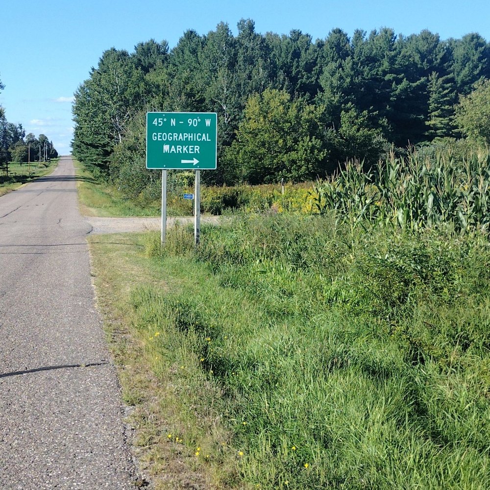 45N - 90W Geographic Marker - yep... - Landmarks & Historical Buildings Near Me
