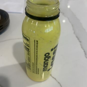 Shayona cafe - BAPS - Empty mango lassi (danimals) - Indian Near Me - Robbinsville Township, New Jersey
