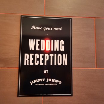 Jimmy John's - a wedding reception sign - Sandwiches Near Me - Rosemount, Minnesota Jimmy John's - a wedding reception sign - Sandwiches Near Me - Rosemount, Minnesota