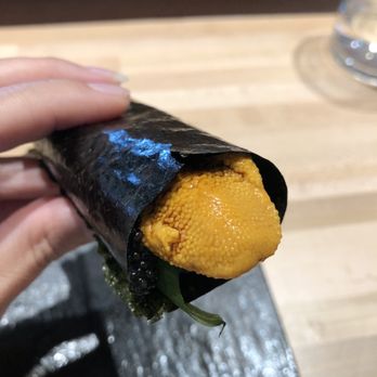 Handies Douzo - Uni and caviar hand roll - Sushi Bars Near Me - Houston, Texas