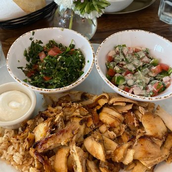 Ammatoli - Chicken Shawerma Plate - Mediterranean Near Me - Long Beach, California
