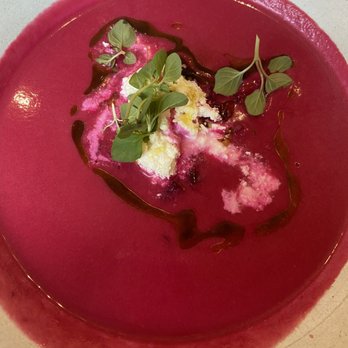 Hudson Garden Grill - Beet Gazpacho - New American Near Me - Bronx, New York Hudson Garden Grill - Beet Gazpacho - New American Near Me - Bronx, New York