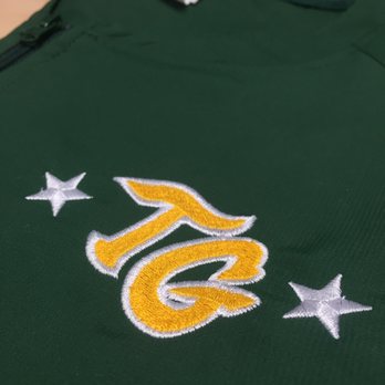 EmbroiderPrint - Custom embroidery on some baseball warm up jackets. Call or email us for more info and quote.             Print@embroiderprint.com - Screen Printing/T-Shirt Printing Near Me - Glendora, California