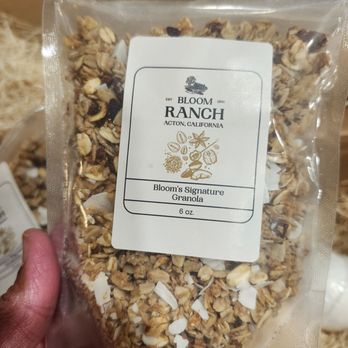 Bloom Ranch Of Acton - Natural granola. Oats, walnuts, honey, cacao nibs, unsweetened coconut, cinnamon, and salt. Delicious. - Farms Near Me - Acton, California