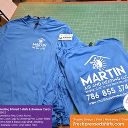 Martin AC Screen Printed T-shirts & Business-Cards.
Port & Co™® PC380LS
Long Sleeve Performance Tee: Color: Royal
One Color Print.