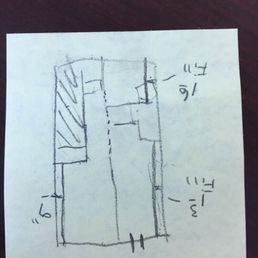 a drawing of a floor plan