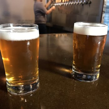 Guadalupe Brewery - two glasses of beer on a bar - Breweries Near Me - Carlsbad, California Guadalupe Brewery - two glasses of beer on a bar - Breweries Near Me - Carlsbad, California