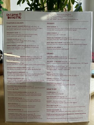 Menu photo 4 Sesame Dinette Long Beach, CA Menu photo 4 Sesame Dinette Long Beach, CA