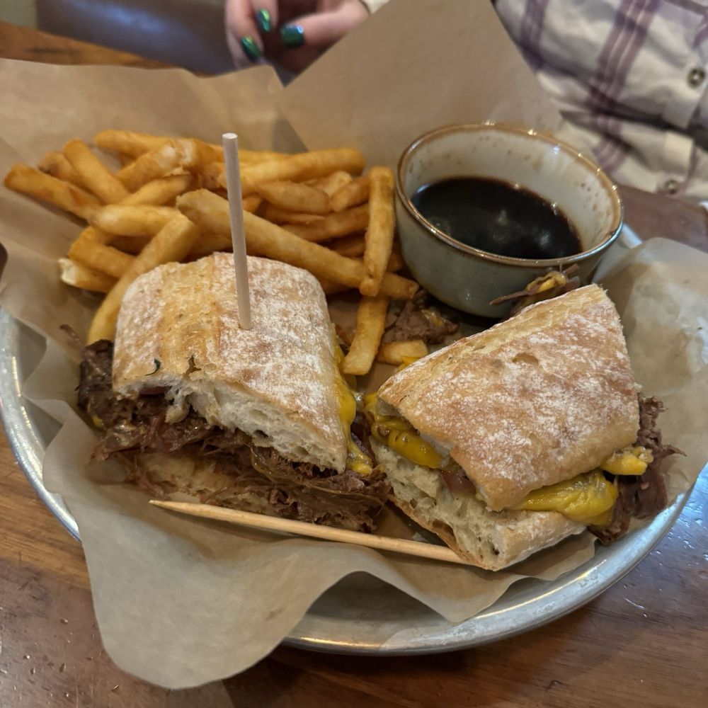 Lazy Dog Restaurant & Bar - Pot Roast Beef Dip - New American Near Me - Euless, Texas Lazy Dog Restaurant & Bar - Pot Roast Beef Dip - New American Near Me - Euless, Texas