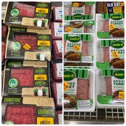 Safeway - Look  what's 50% off! Selected packages of angus ground beef and ground turkey.