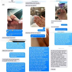 Nailgazms - History of conversations. Each time with broken nail issues.