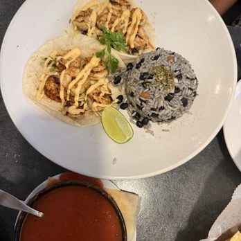 Red Mesa Restaurant - Shrimp Tacos on Flour Tortilla - Mexican Near Me - St Petersburg, Florida