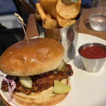 Centro Cali Brewing - Spicy Hot Chicken Sandwhich - Breweries Near Me - Bakersfield, California