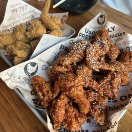 Crispy Fried Chicken w/ Sauce Half Crispy Fried Chicken w/ Sauce Half