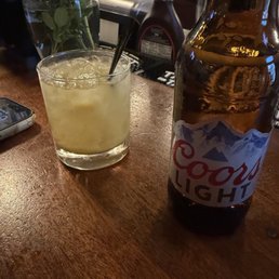 Cocktails and beer