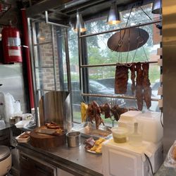 Happy Corner 13 - Roast pork, chicken and roast pig in the window