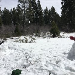 Balsam Meadows Snow Park - Snowball fight at Balsam Sno-Park